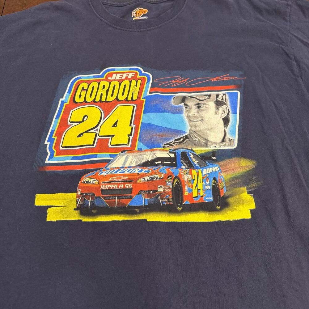 VTG NASCAR Winner's Circle Jeff Gordon T-Shirt Blue Men 2XL Classic - Picture 13 of 13